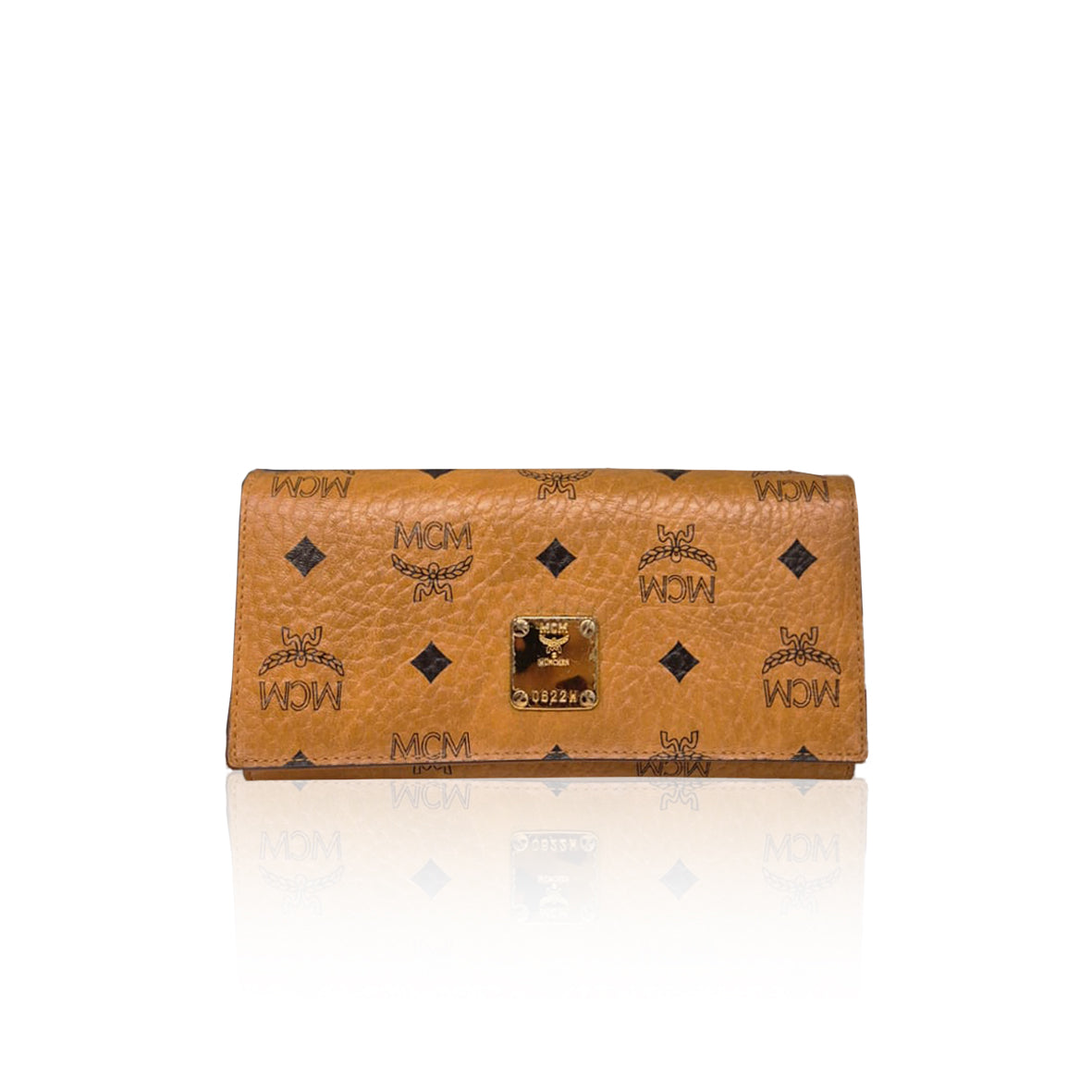 MCM Long Wallet Cognac