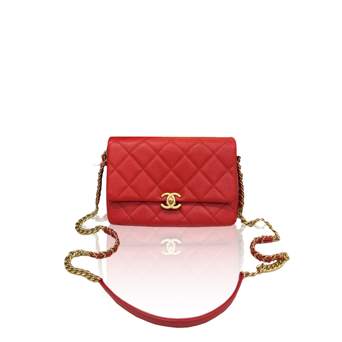 Chanel Melody Chain Flap Caviar