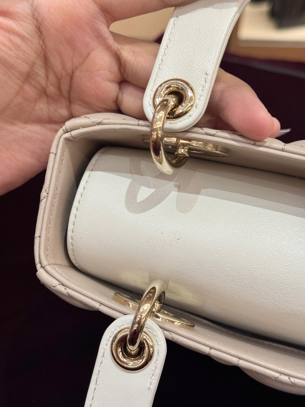 Lady Dior Small Trench Beige Latte