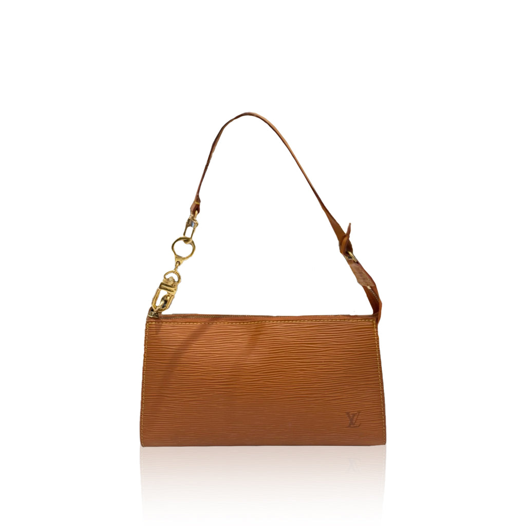 Louis Vuitton Pouchette Epi Leather Gold