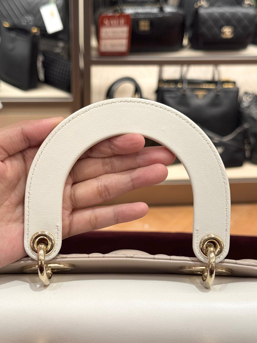 Lady Dior Small Trench Beige Latte