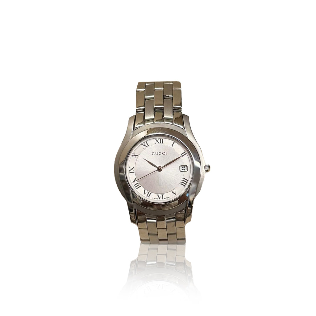 Gucci Watch Chain Silver White Dial