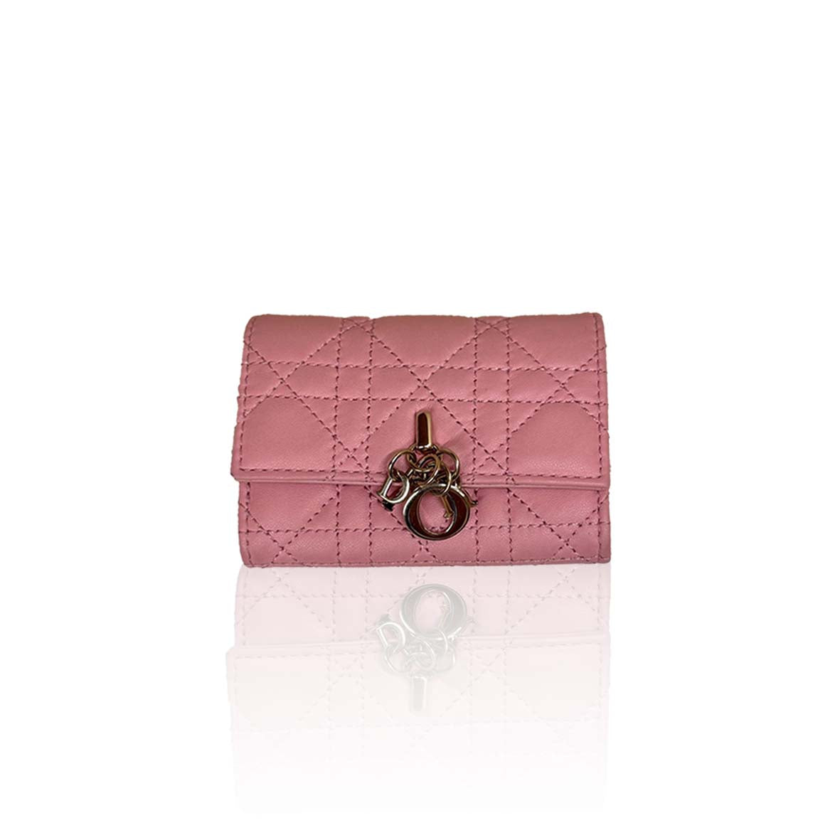 Dior Card Wallet Pink