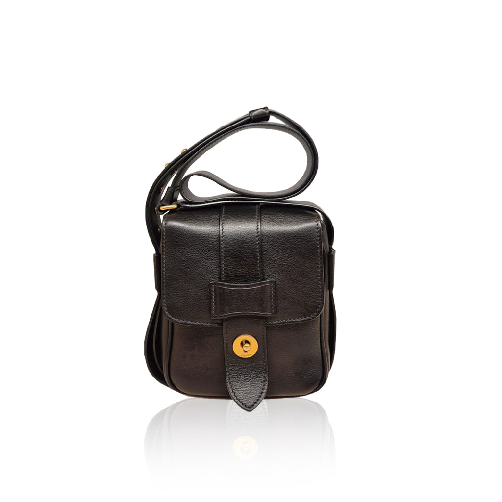 Prada Vitello Sling Leather Black