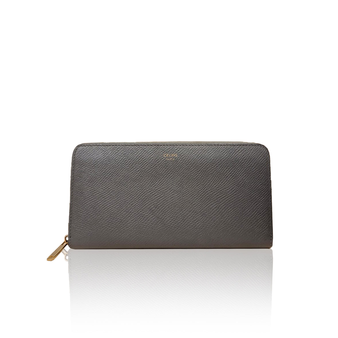 Celine Zip Long Wallet Grey