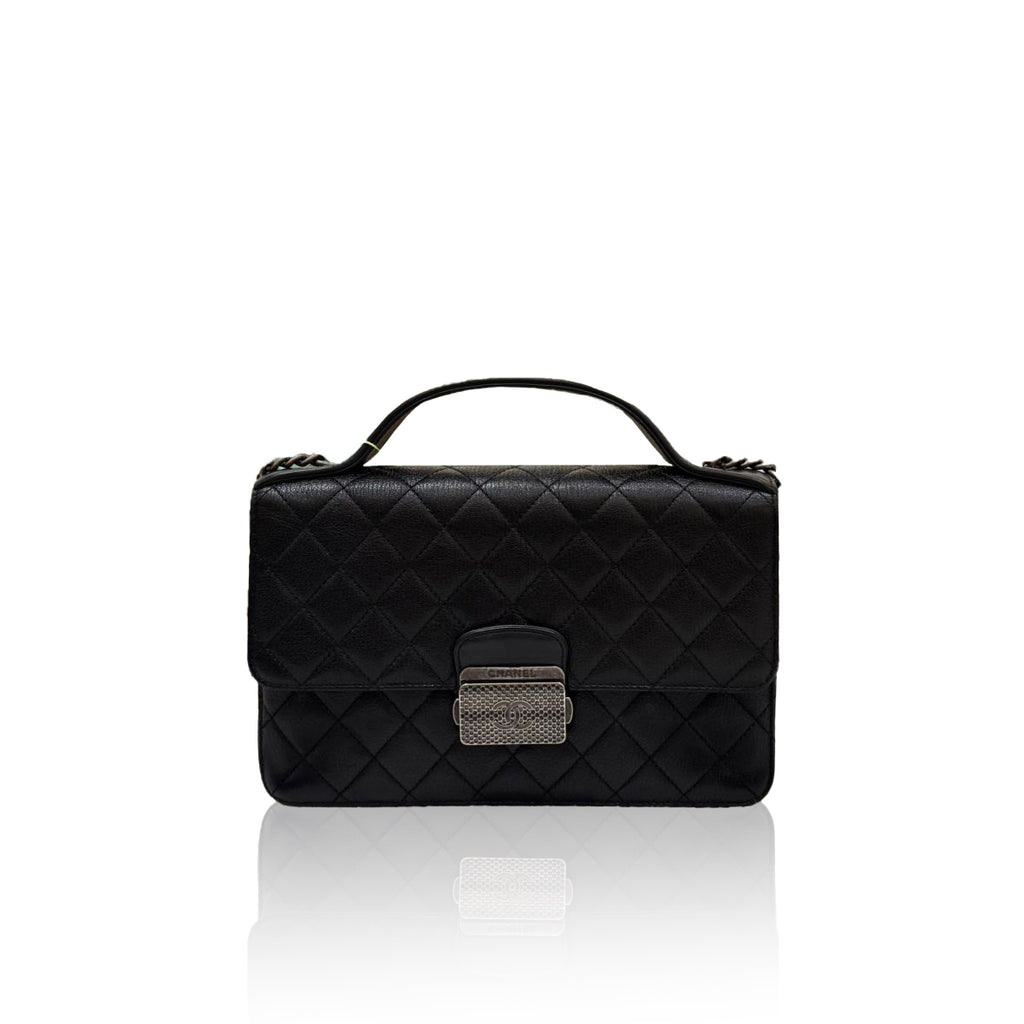 Chanel University Top Handle Black