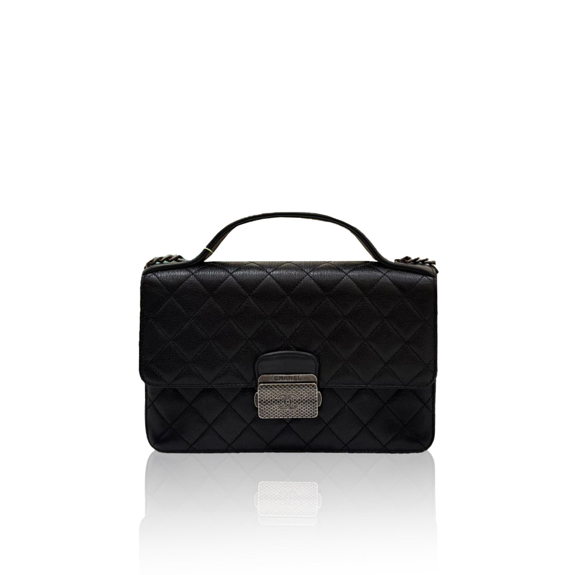 Chanel University Top Handle Black