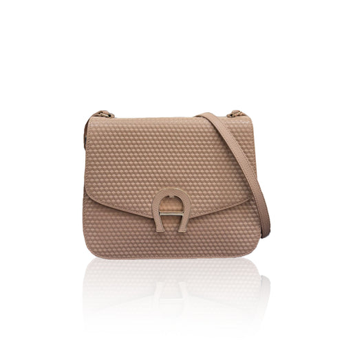 Aigner Flap Crossbody Nude