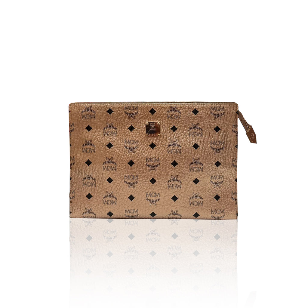 MCM Clutch Rose Gold