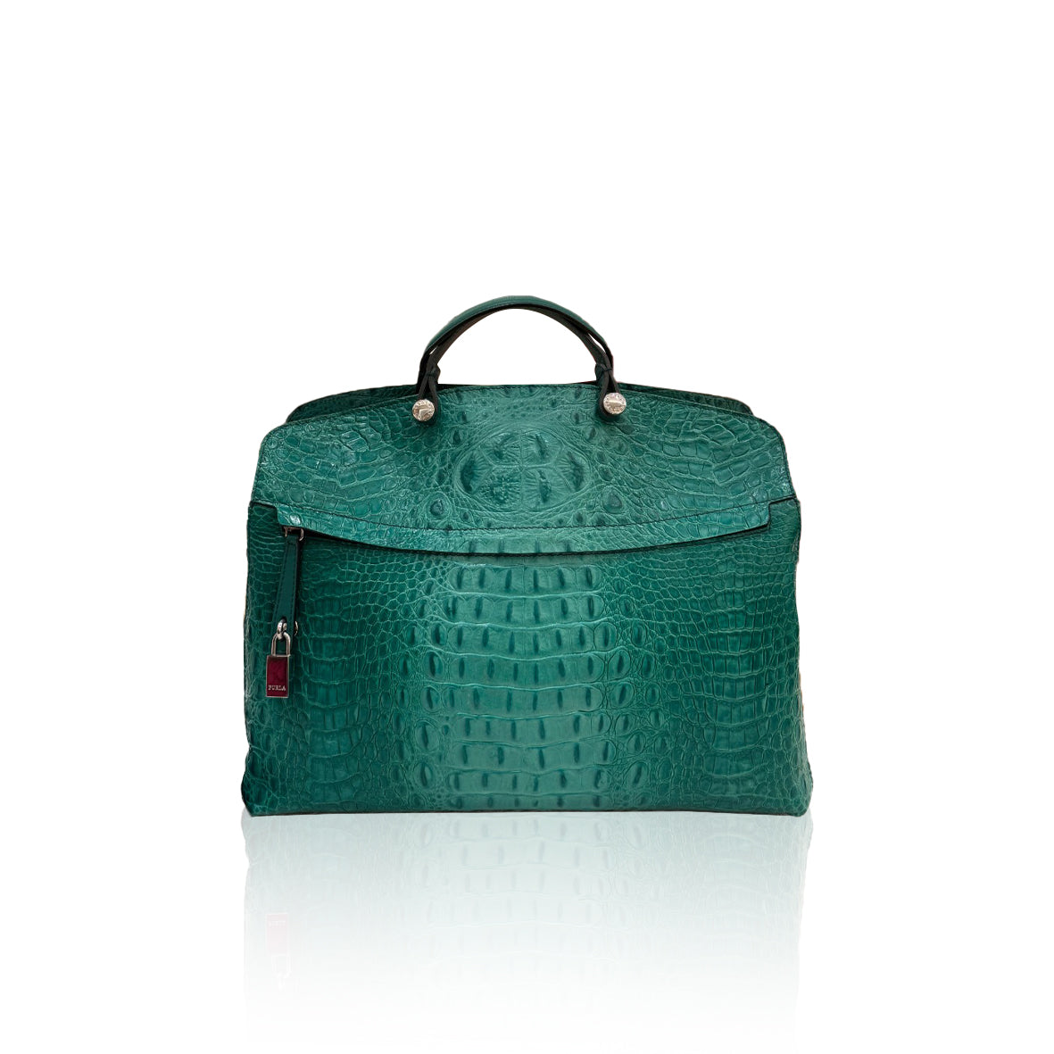 Furla Piper Croco Embossed