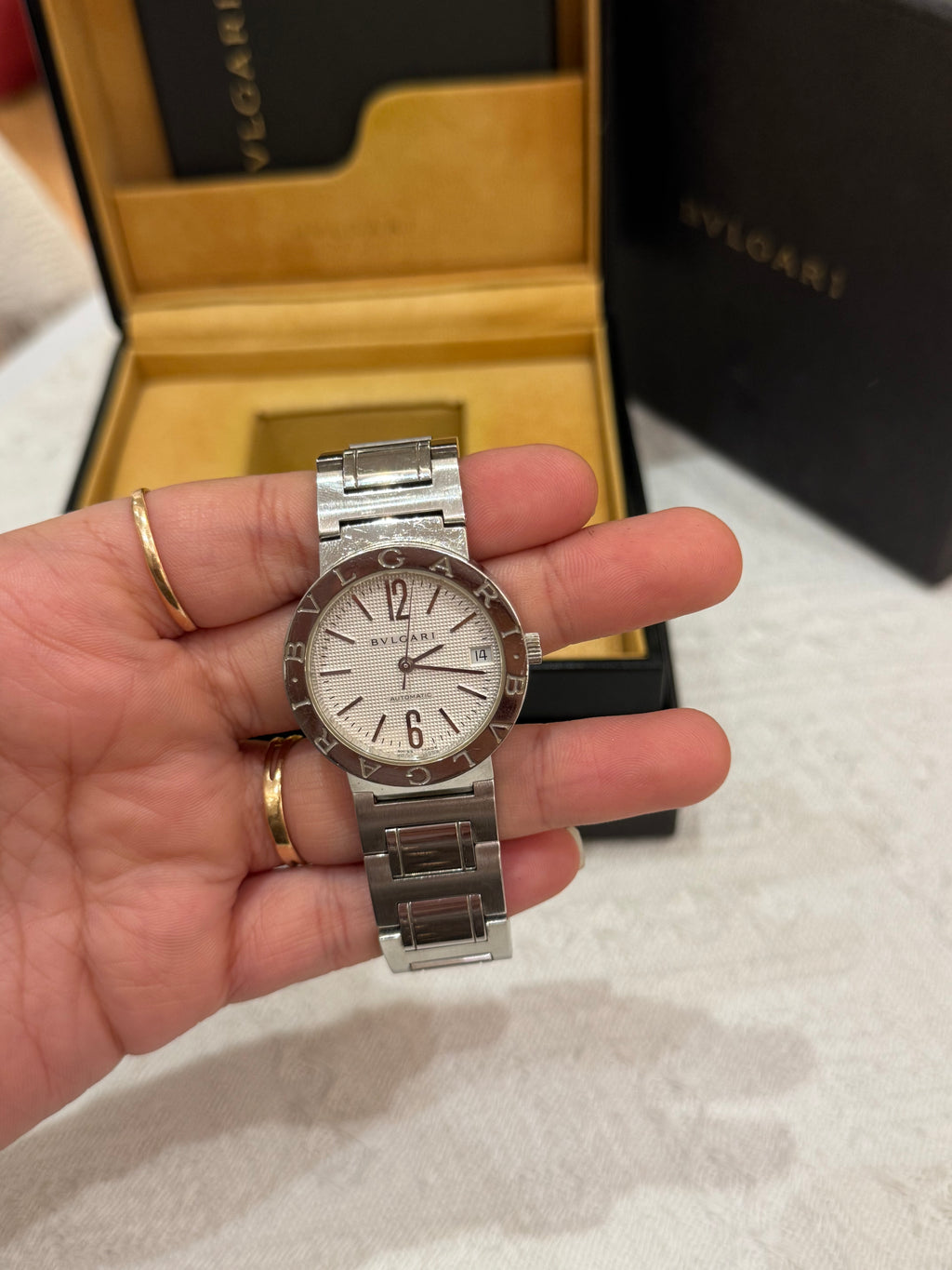 Bvlgari Diagono Silver White Dial
