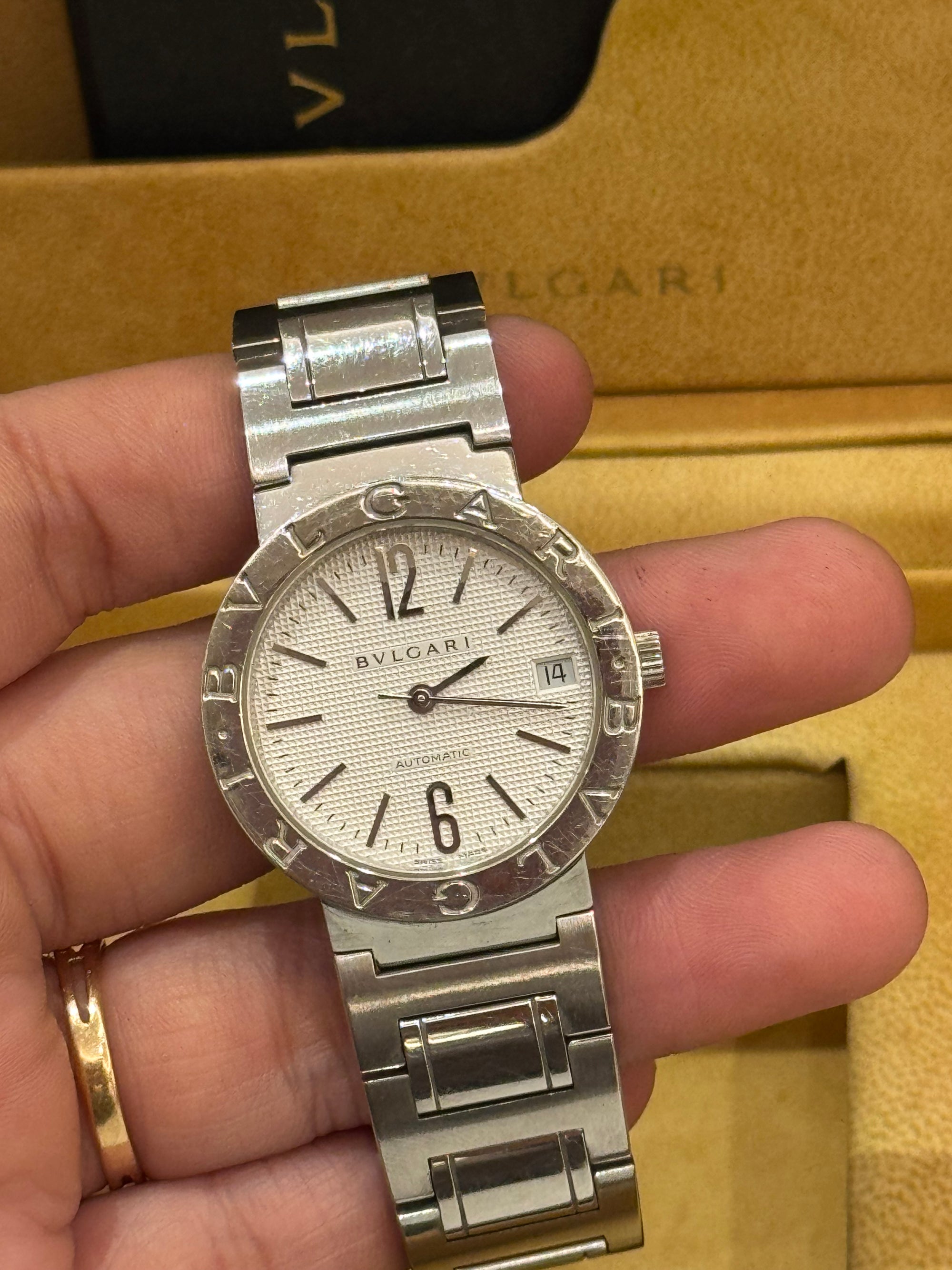 Bvlgari Diagono Silver White Dial