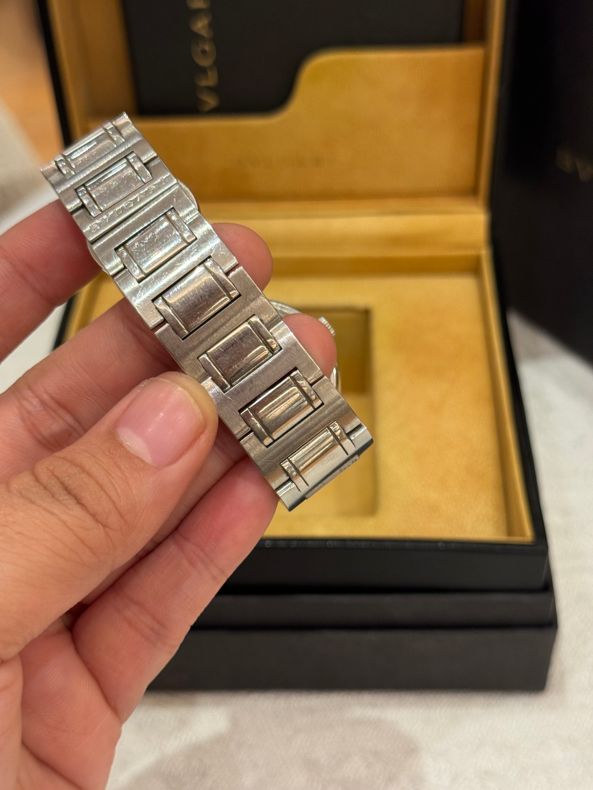 Bvlgari Diagono Silver White Dial