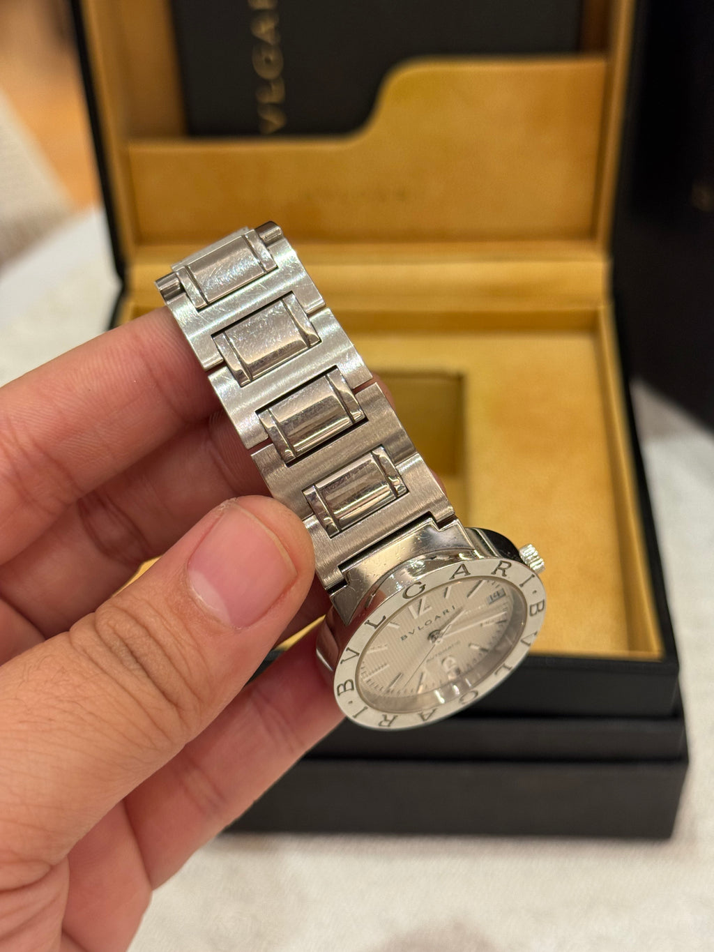 Bvlgari Diagono Silver White Dial