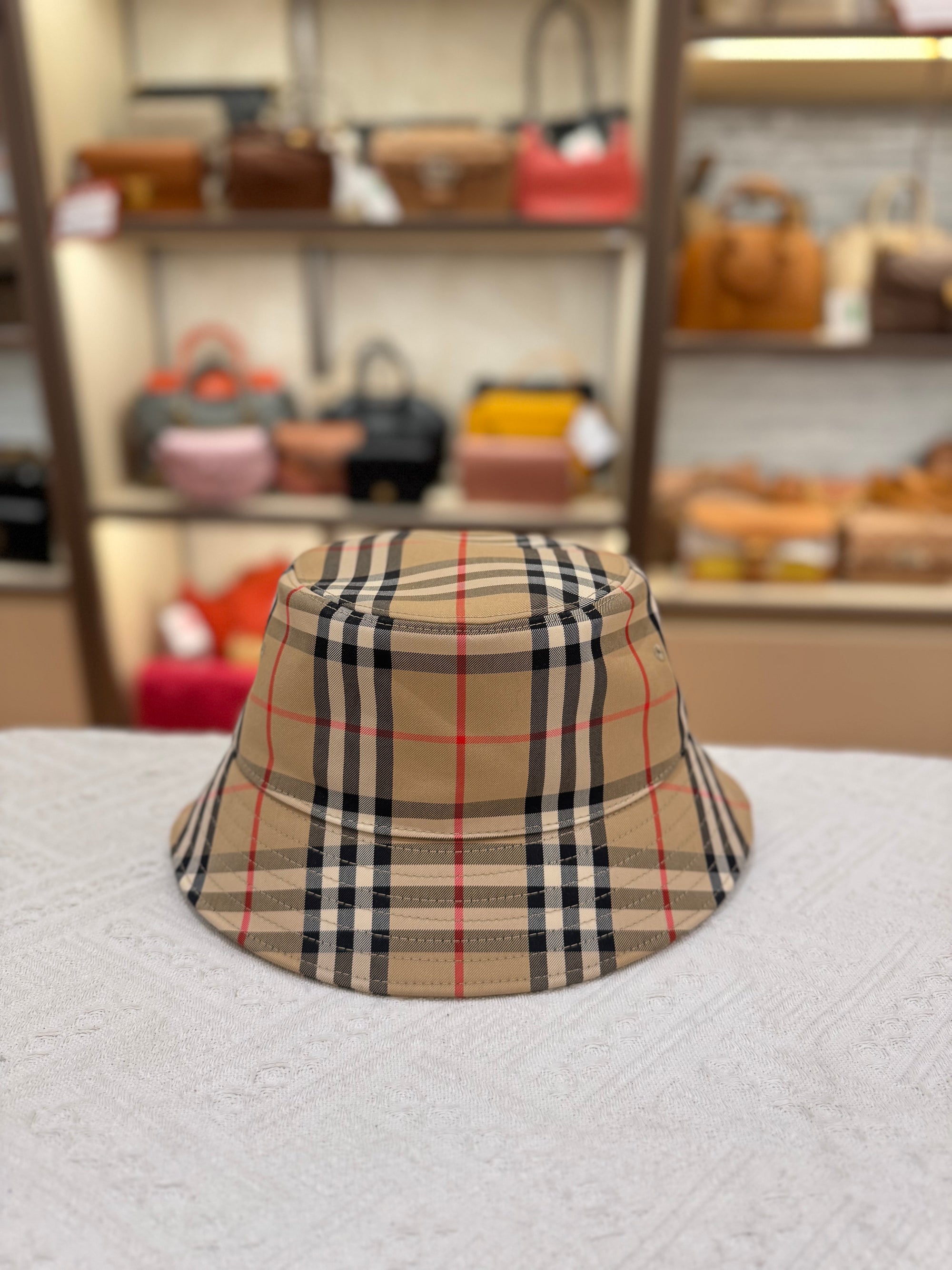 Burberry Hat Check Bucket