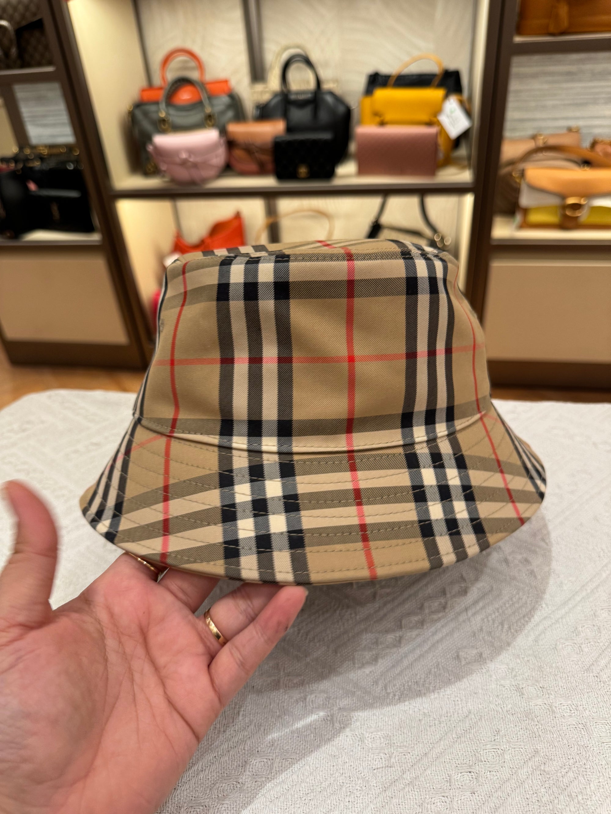 Burberry Hat Check Bucket