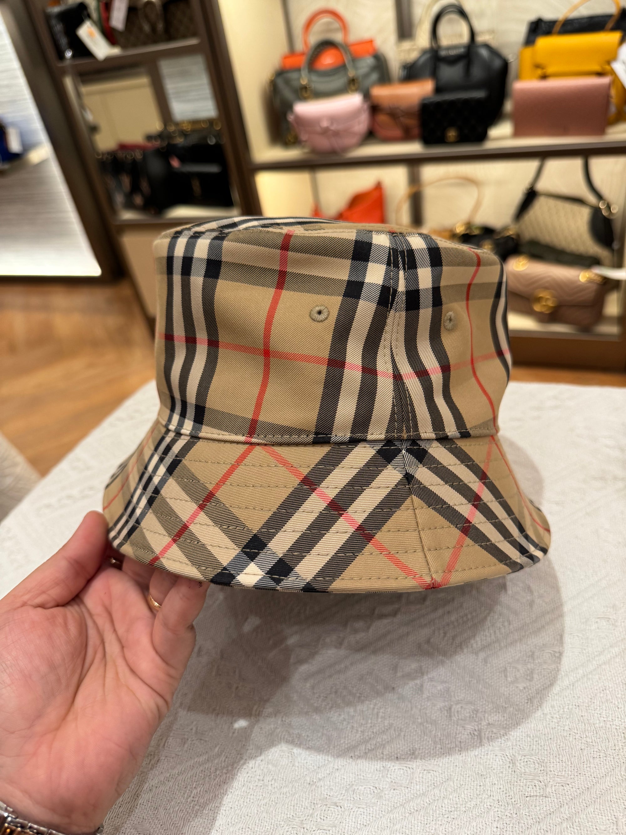 Burberry Hat Check Bucket