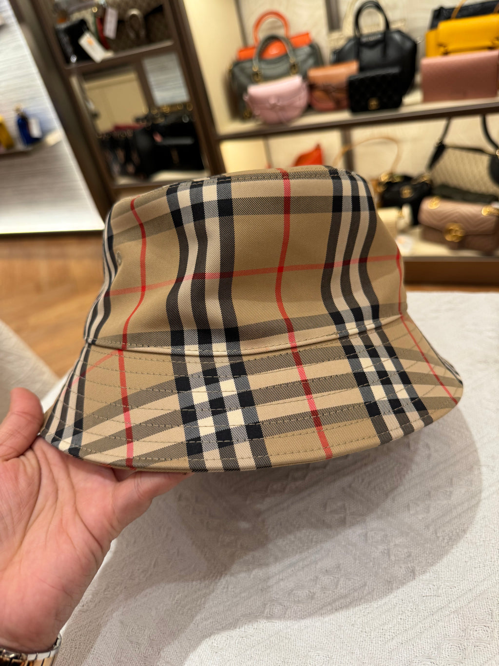 Burberry Hat Check Bucket