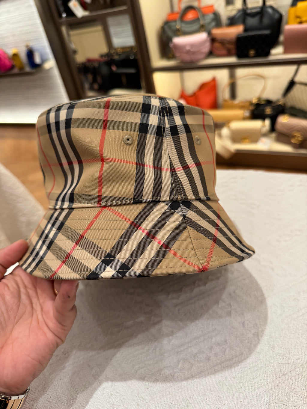 Burberry Hat Check Bucket