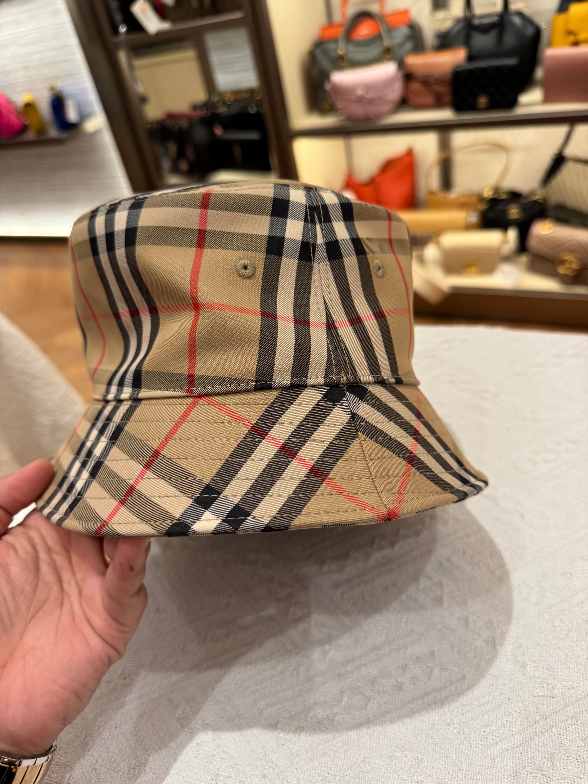 Burberry Hat Check Bucket