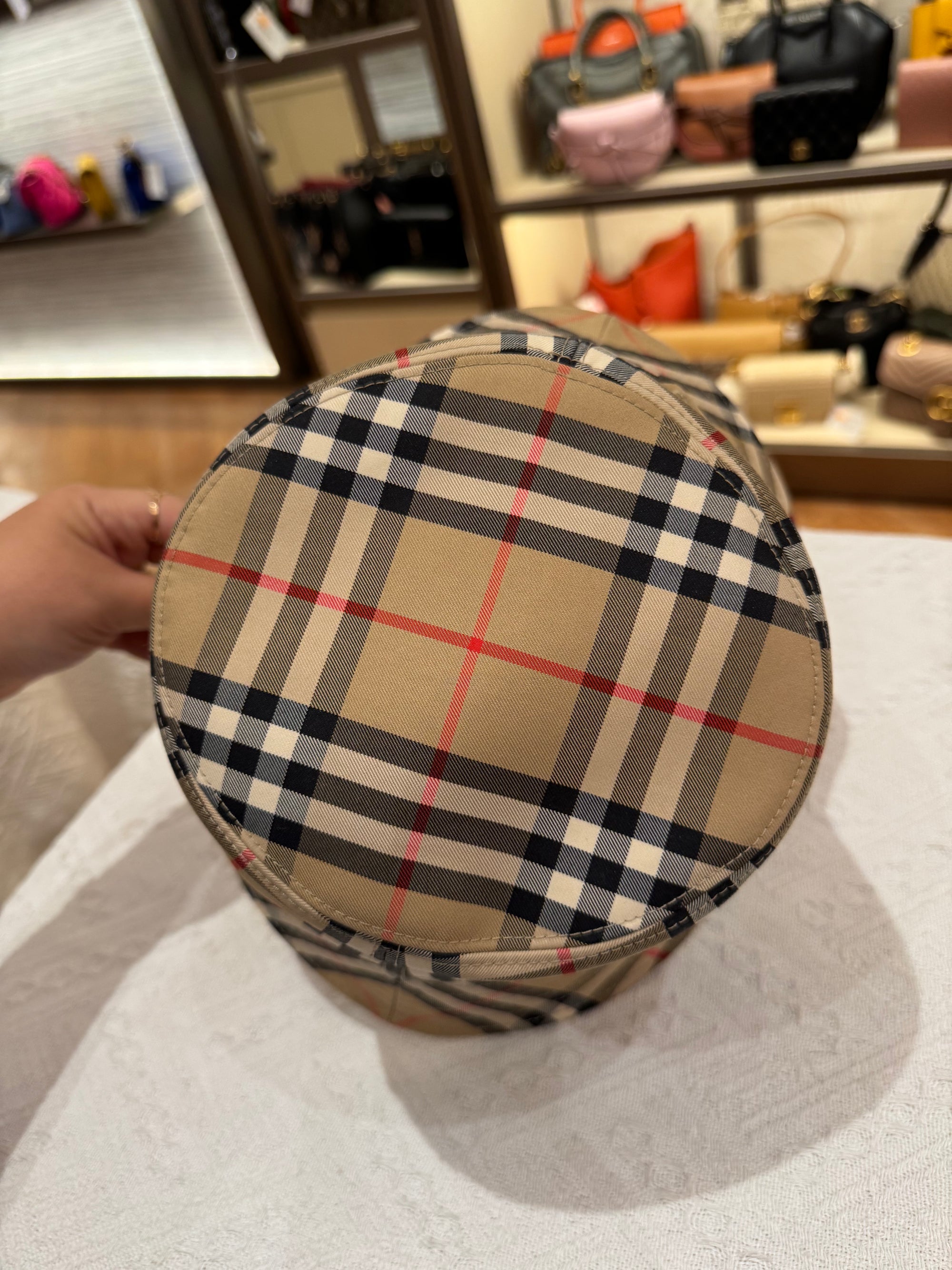 Burberry Hat Check Bucket