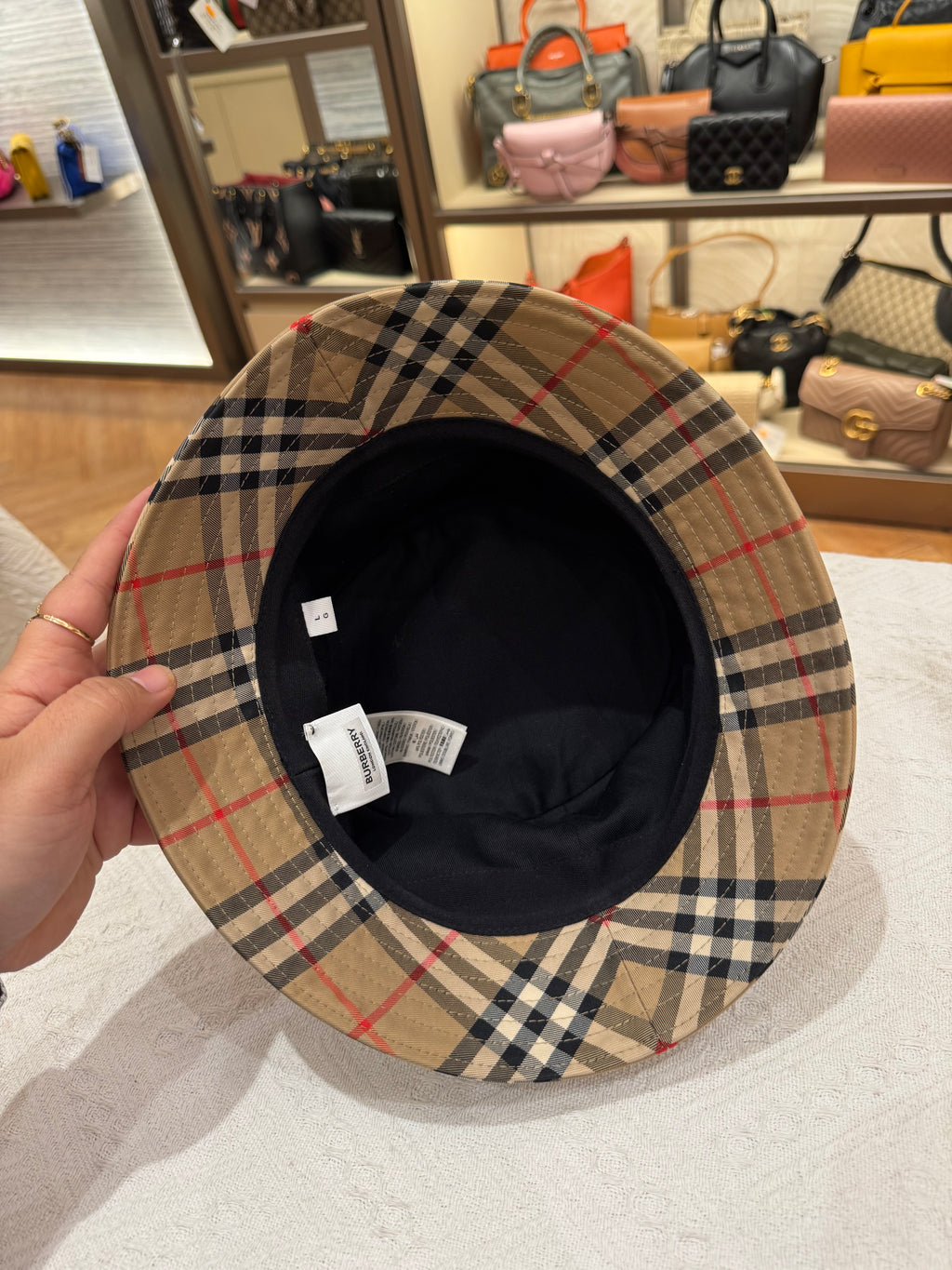 Burberry Hat Check Bucket