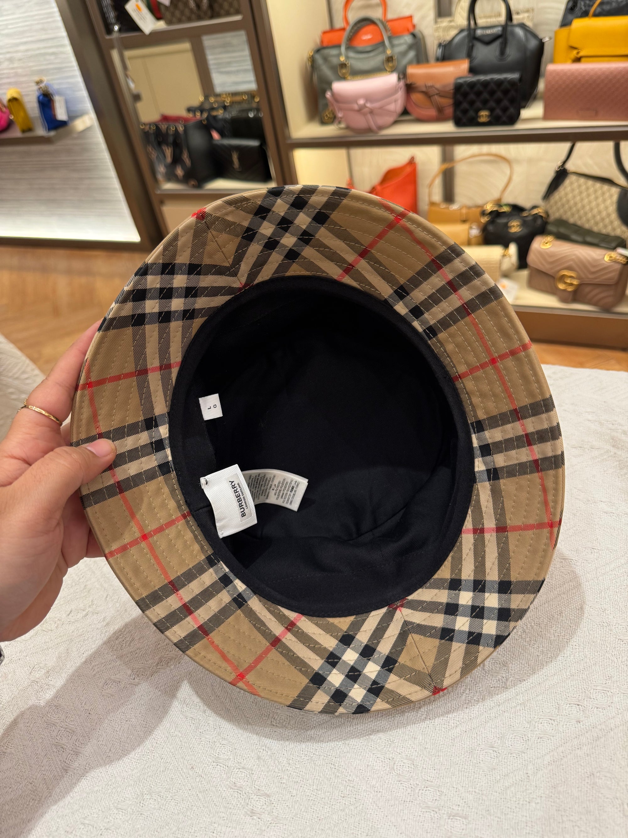 Burberry Hat Check Bucket