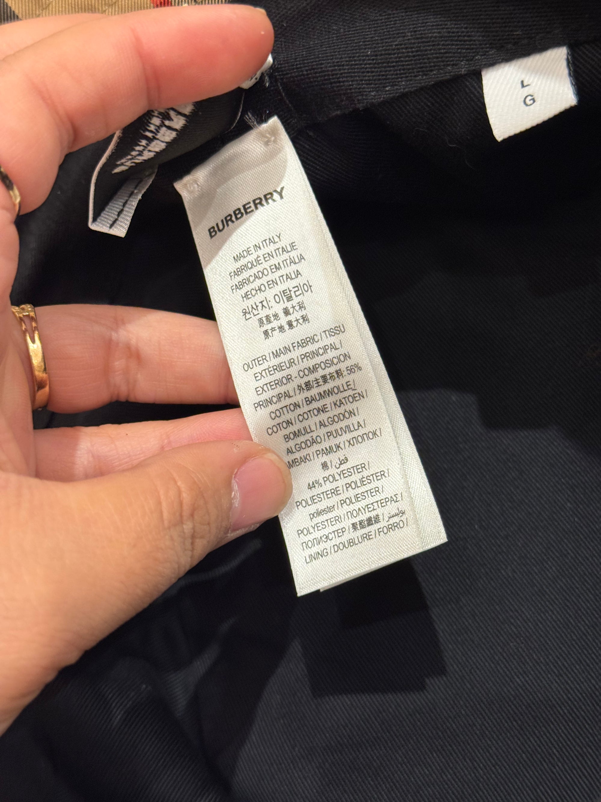 Burberry Hat Check Bucket