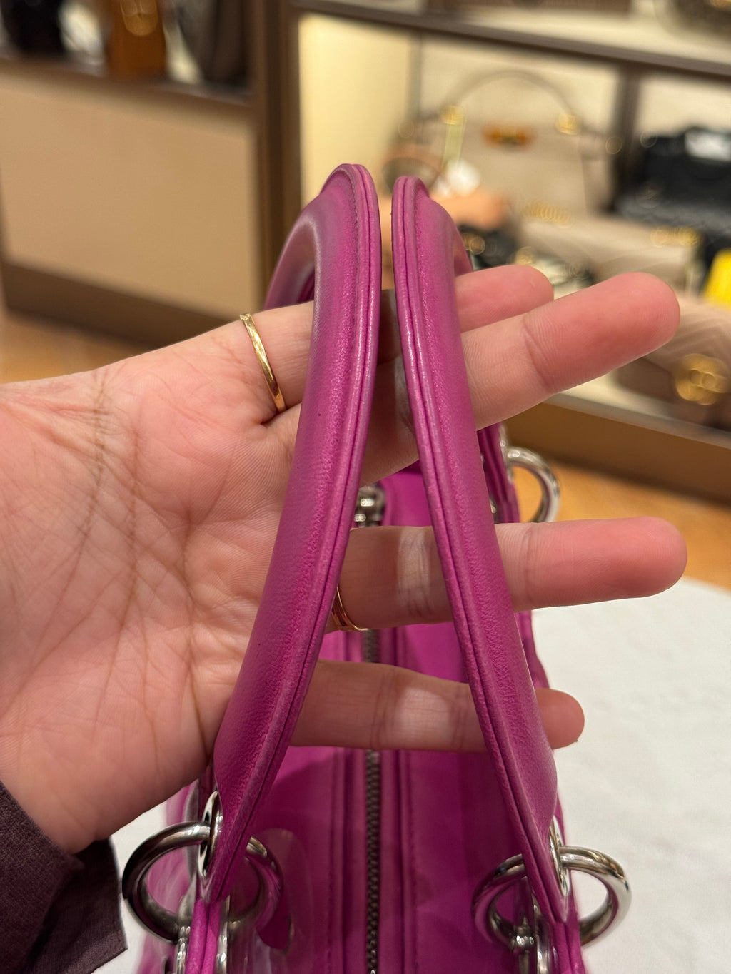 Lady Dior Medium Fuschia