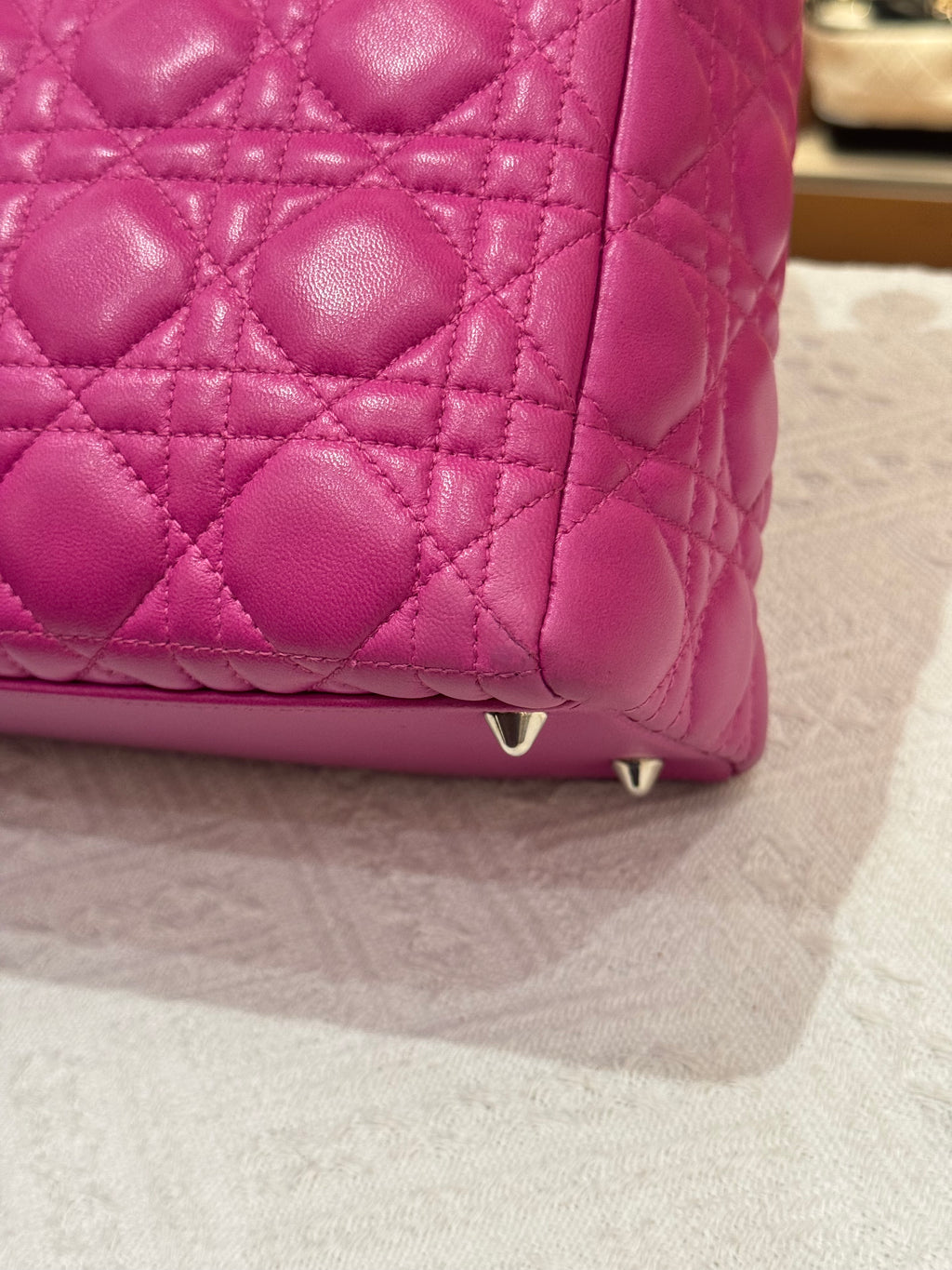 Lady Dior Medium Fuschia