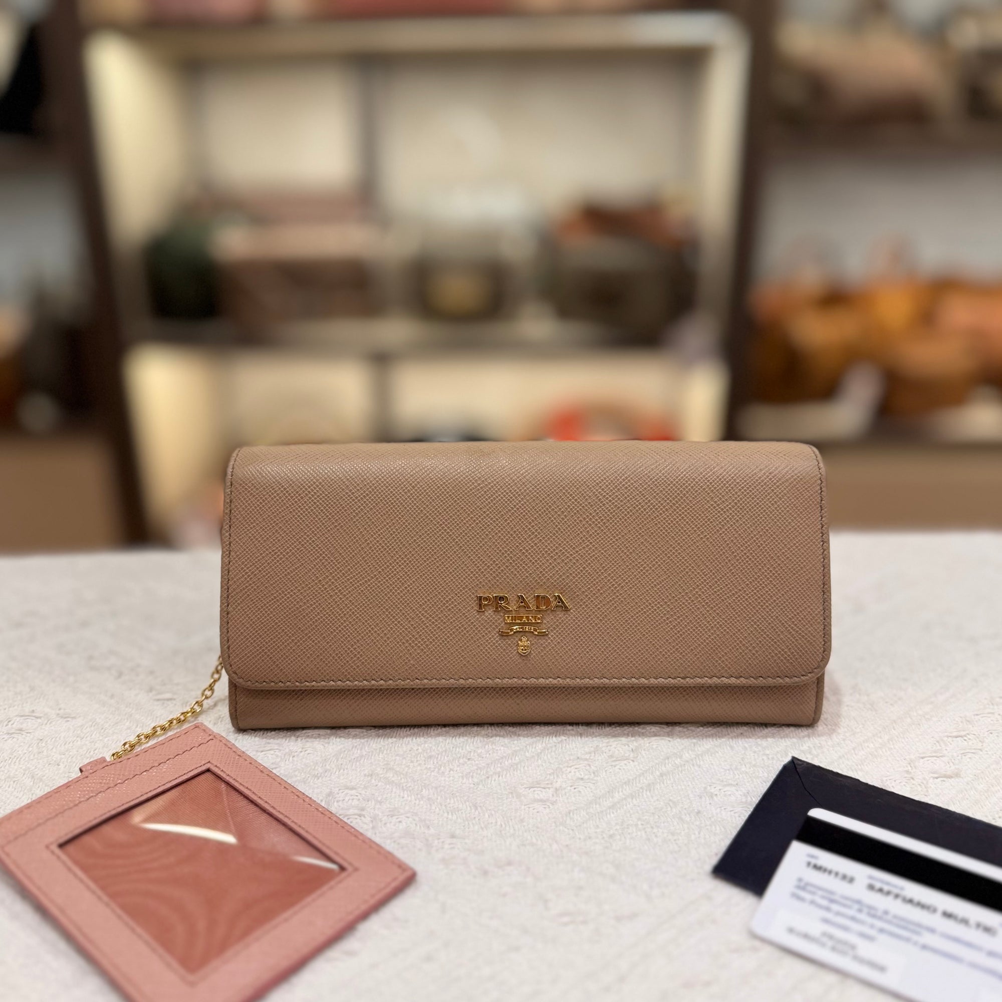 Prada Long Wallet Cameo