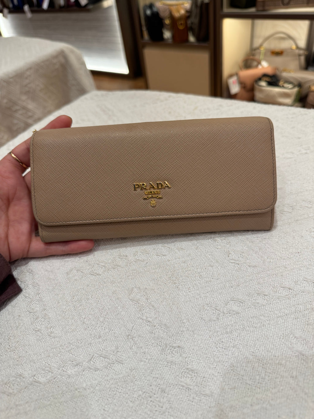 Prada Long Wallet Cameo