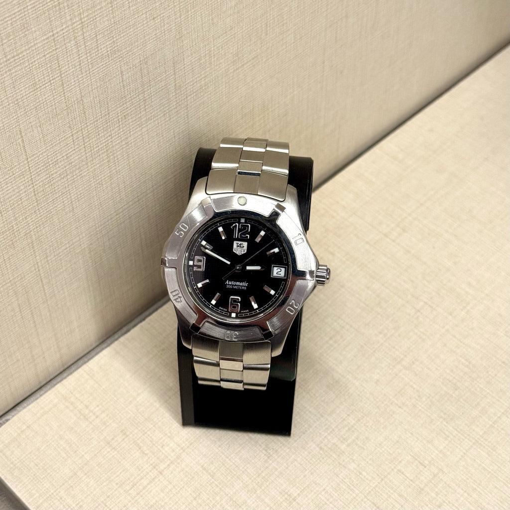 Tag Heuer Watch Chain Silver Dial Black Automatic