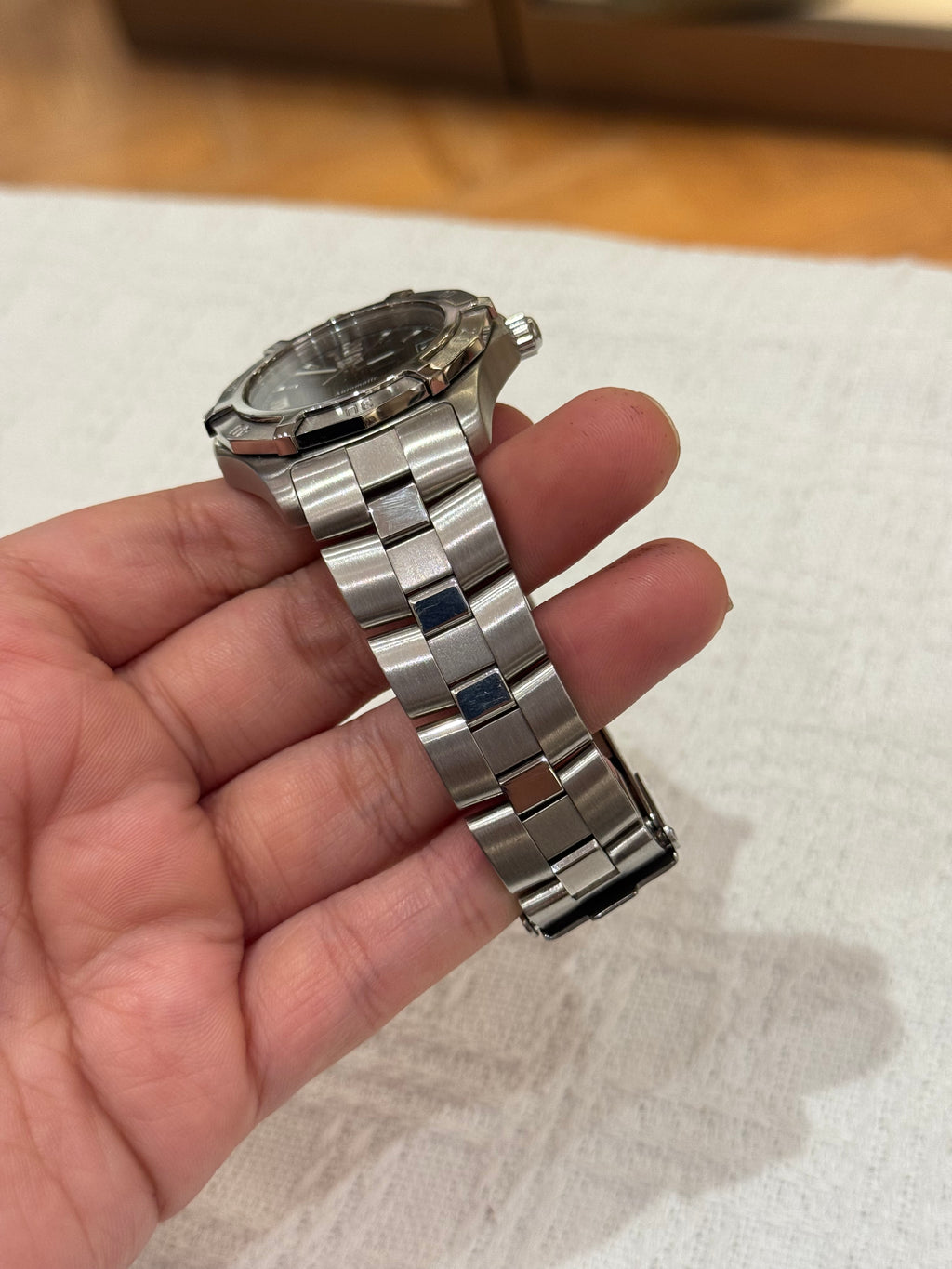 Tag Heuer Watch Chain Silver Dial Black Automatic