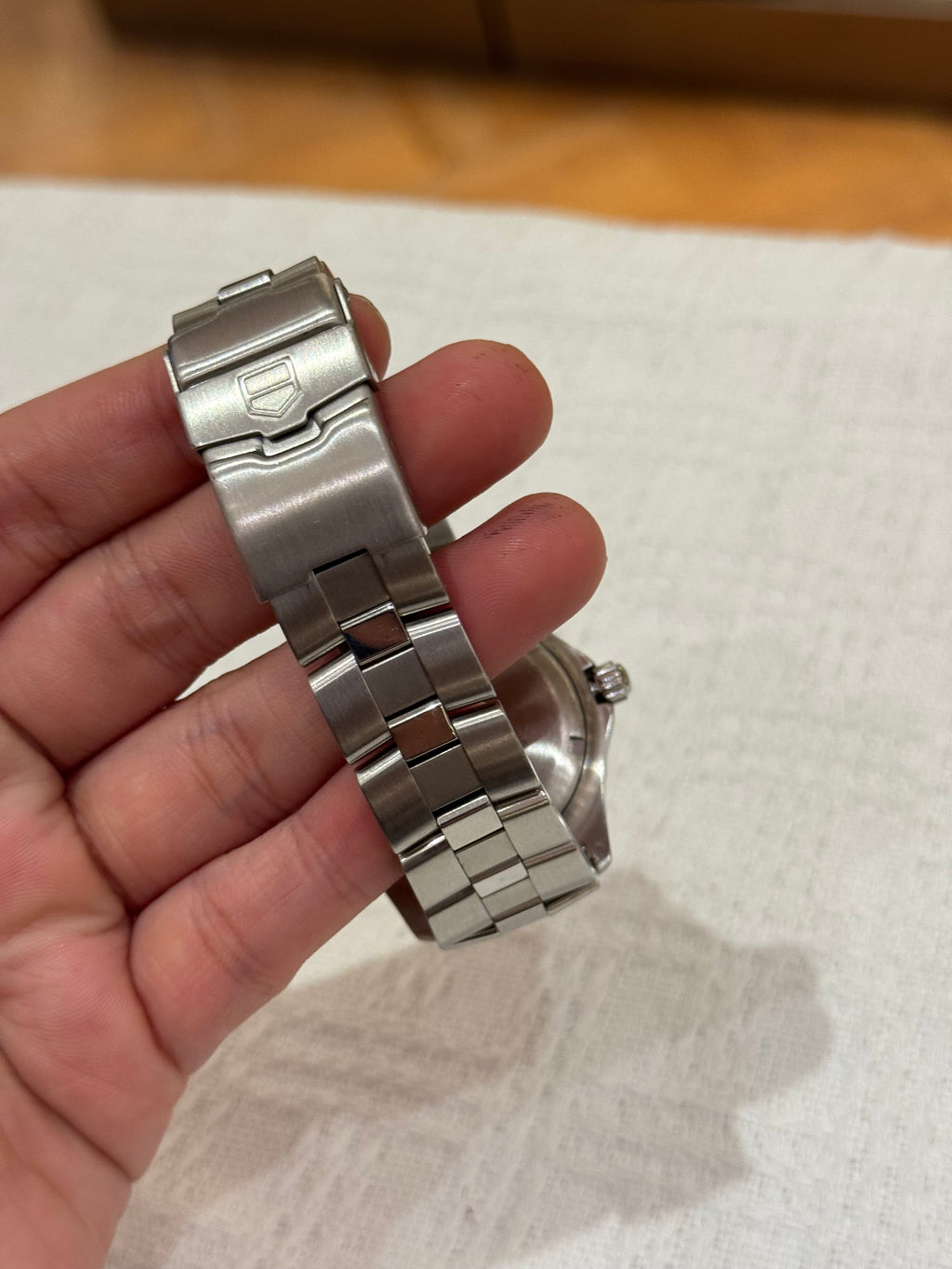 Tag Heuer Watch Chain Silver Dial Black Automatic