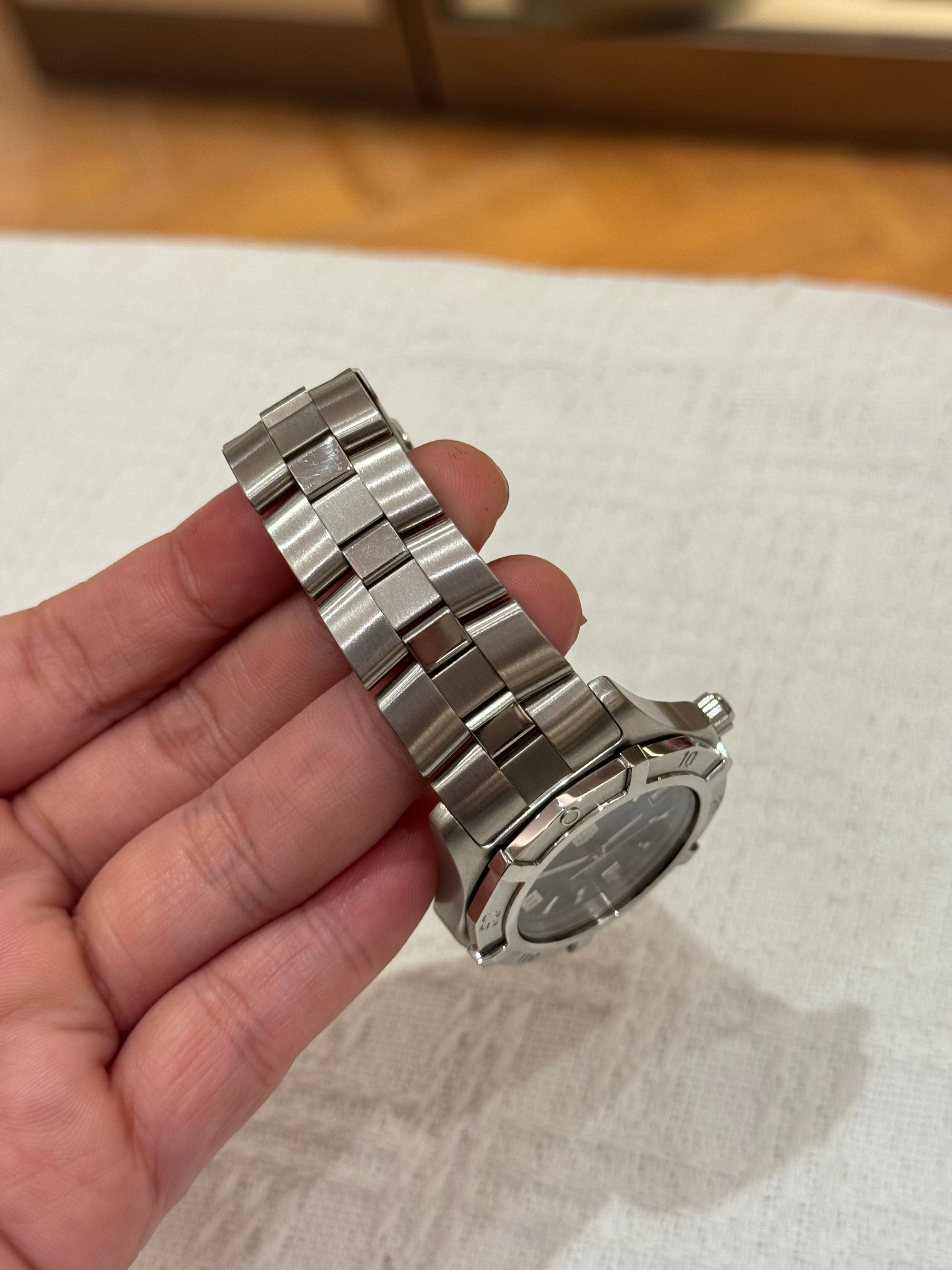 Tag Heuer Watch Chain Silver Dial Black Automatic