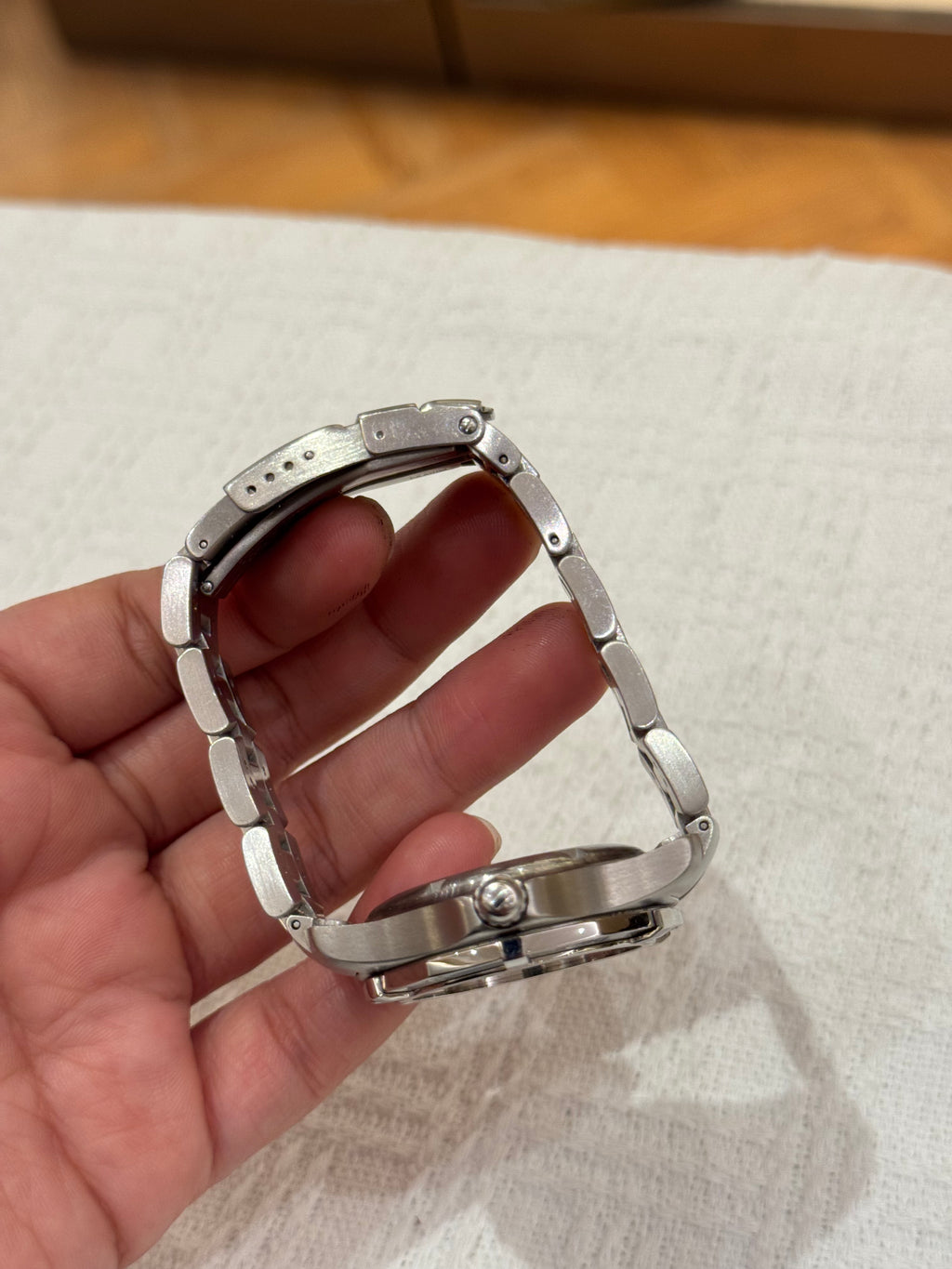 Tag Heuer Watch Chain Silver Dial Black Automatic