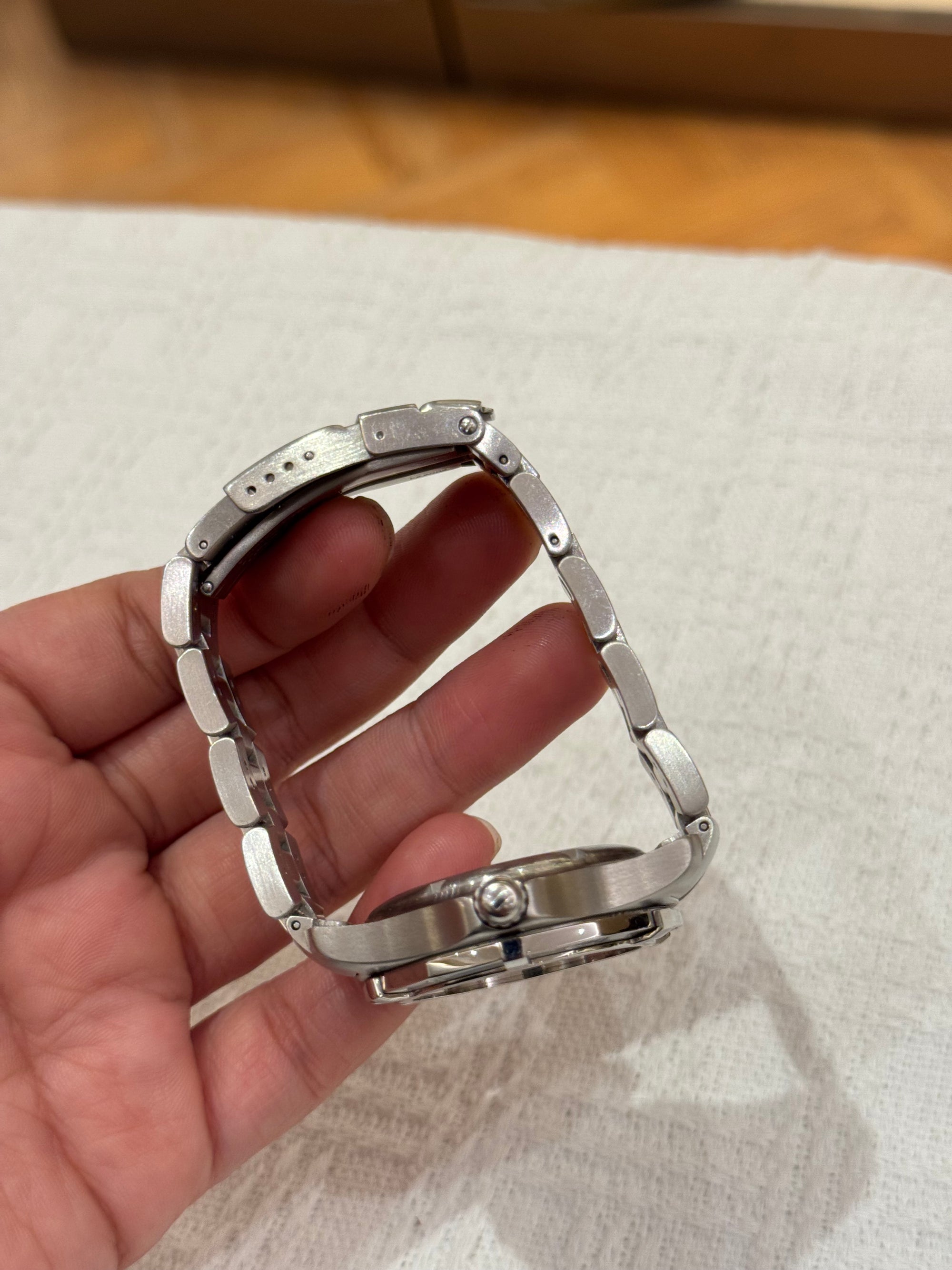 Tag Heuer Watch Chain Silver Dial Black Automatic