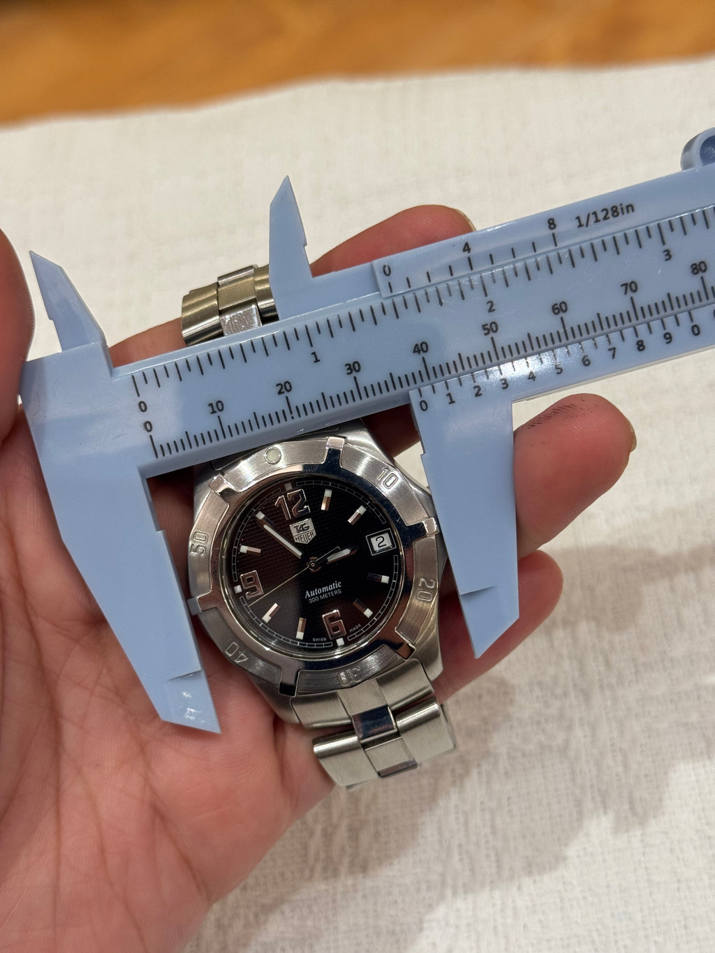 Tag Heuer Watch Chain Silver Dial Black Automatic