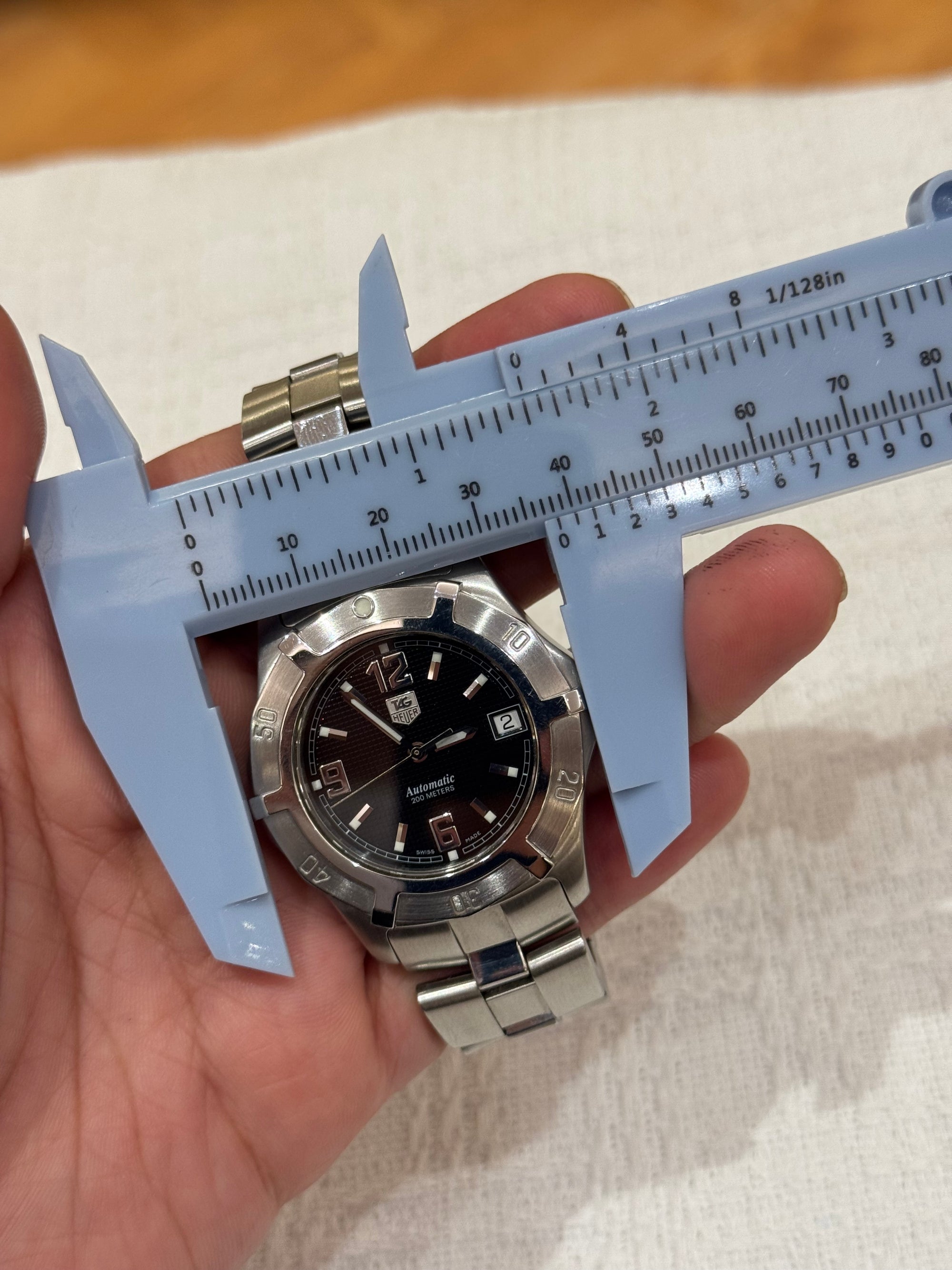 Tag Heuer Watch Chain Silver Dial Black Automatic