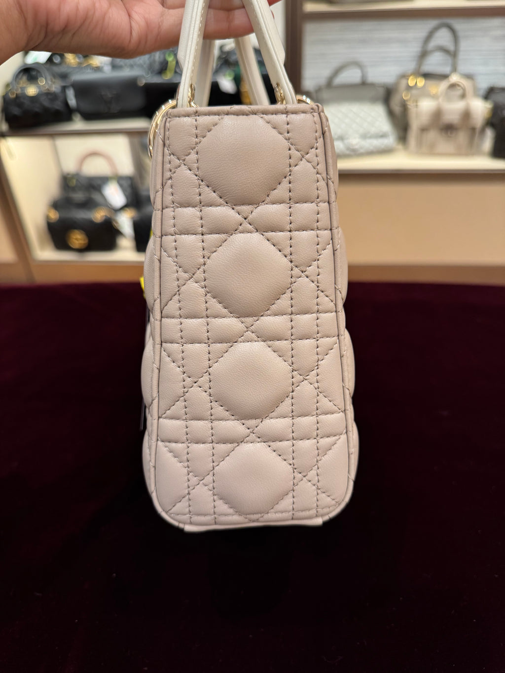 Lady Dior Small Trench Beige Latte