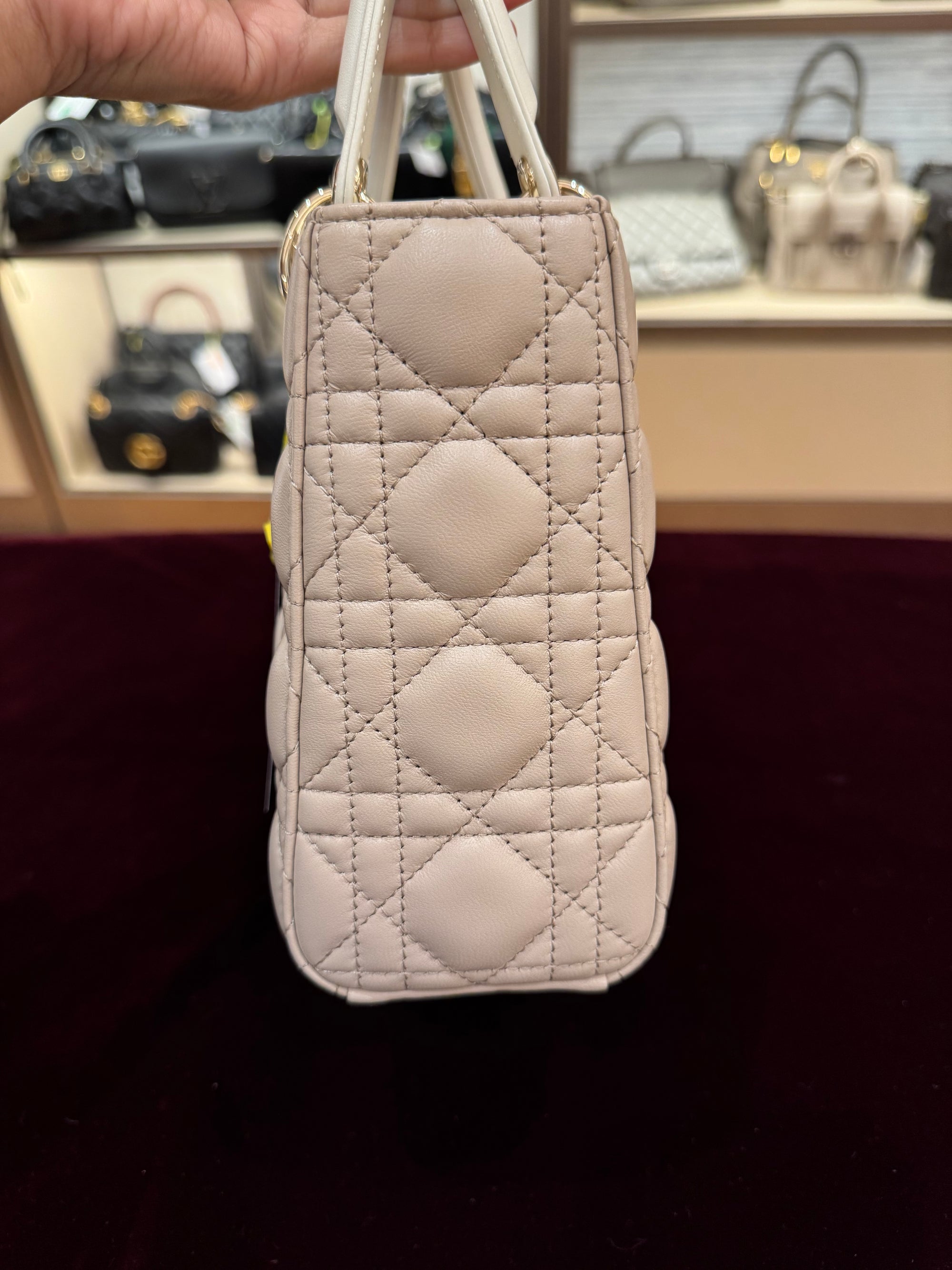 Lady Dior Small Trench Beige Latte