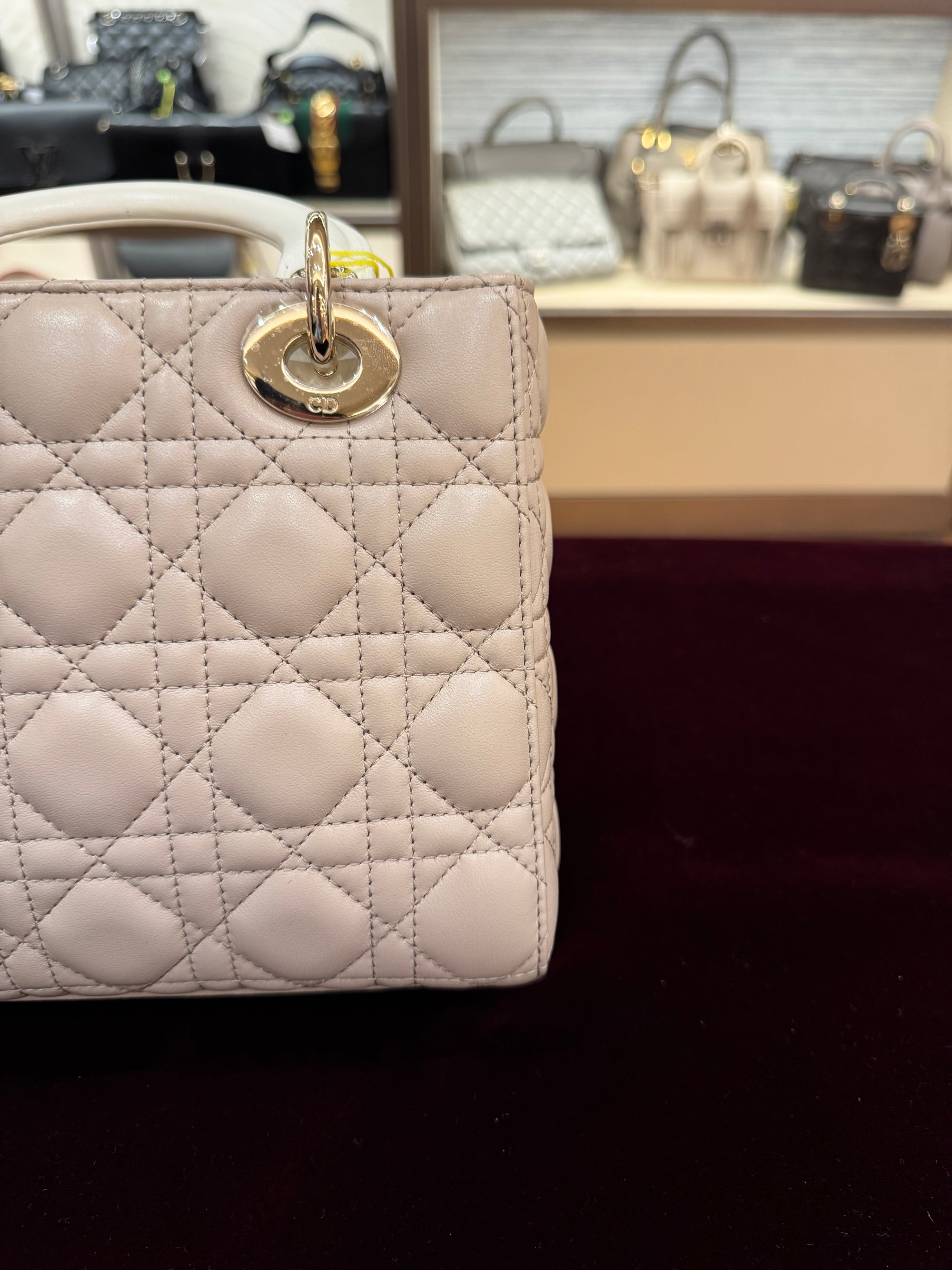 Lady Dior Small Trench Beige Latte