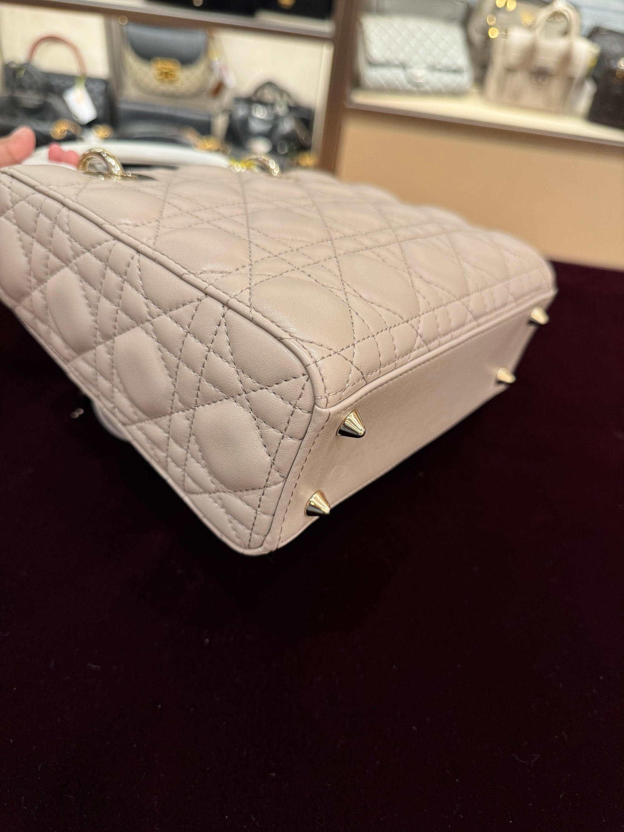 Lady Dior Small Trench Beige Latte