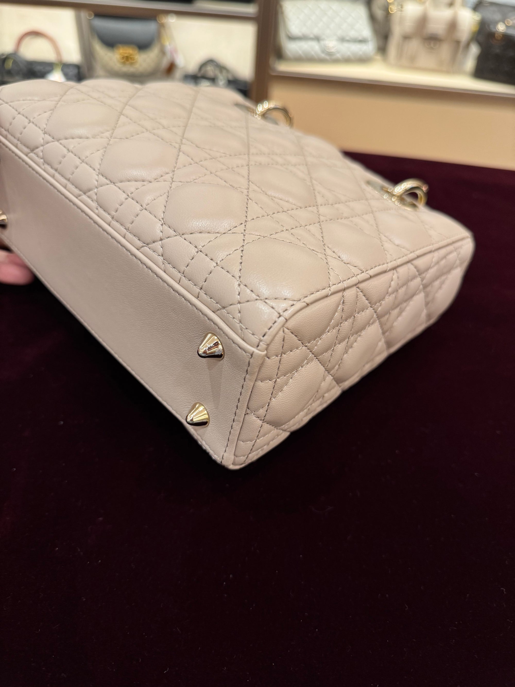 Lady Dior Small Trench Beige Latte