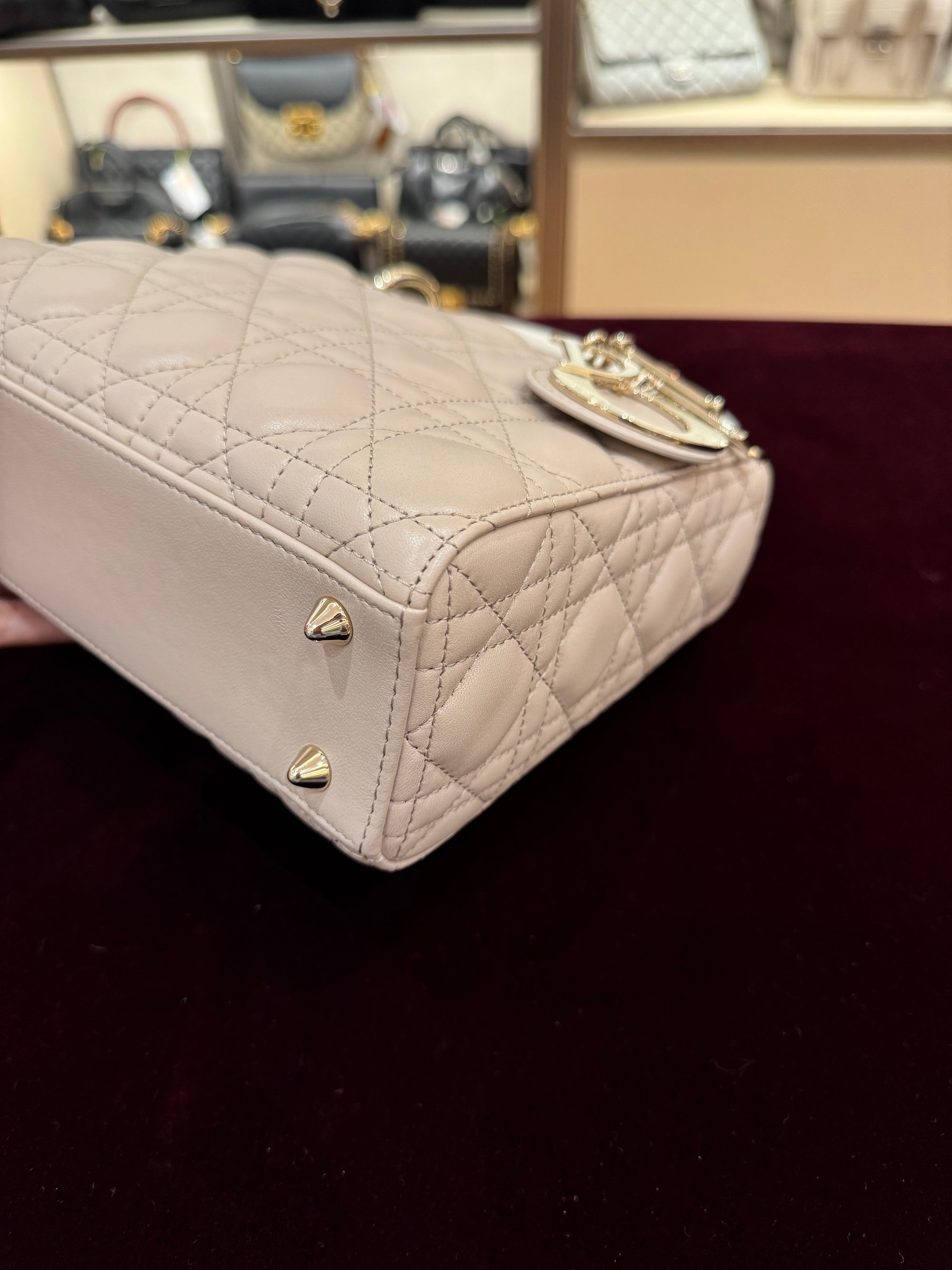 Lady Dior Small Trench Beige Latte