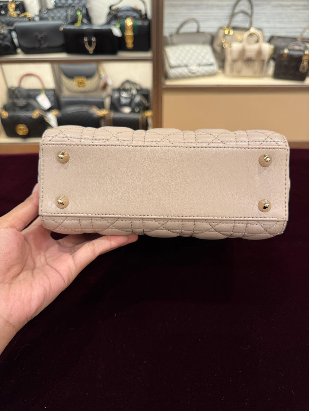 Lady Dior Small Trench Beige Latte