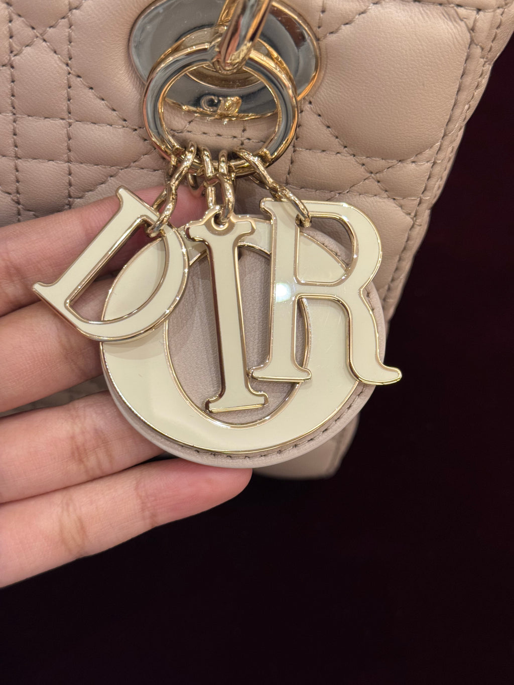 Lady Dior Small Trench Beige Latte