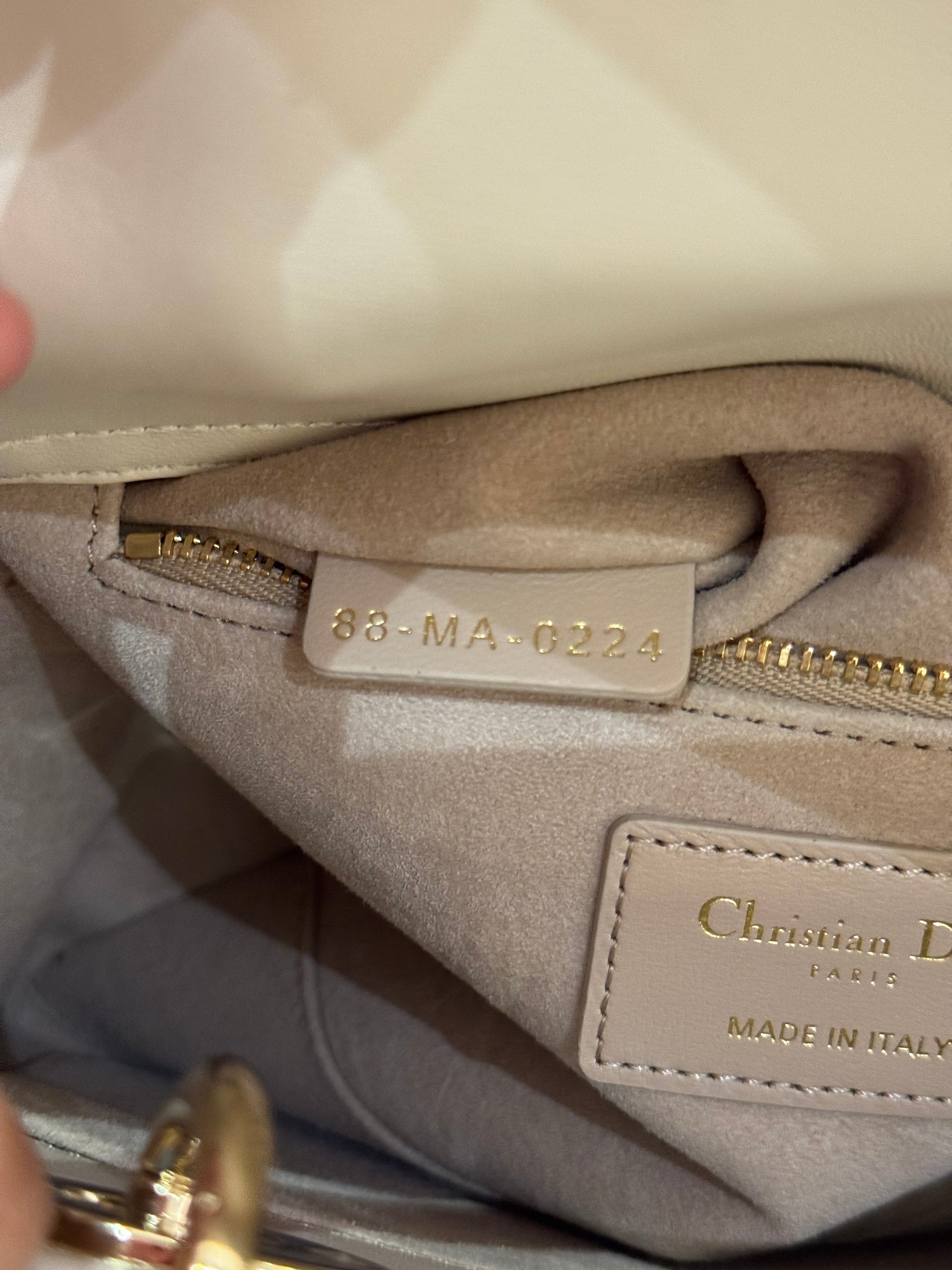 Lady Dior Small Trench Beige Latte