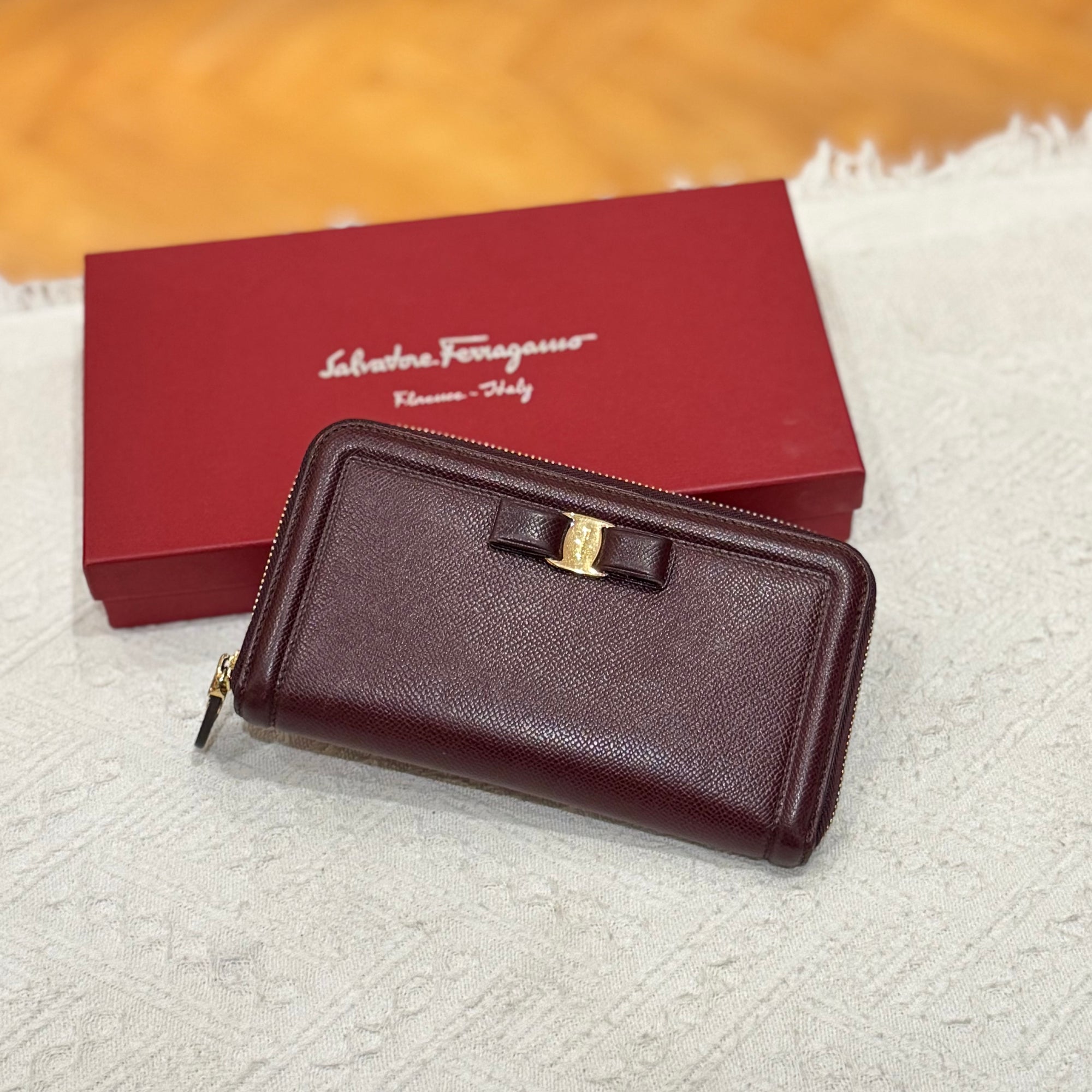 Salvatore Ferragamo Zippy Long Wallet